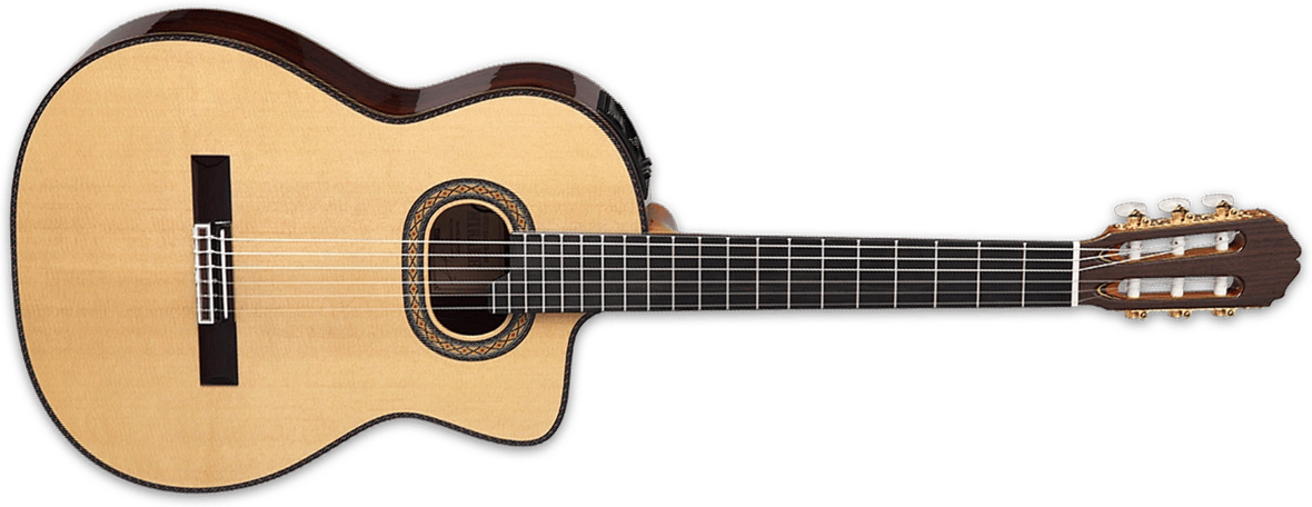 Takamine Dh90 Hirade Jap 4/4 Epicea Palissandre Eb - Natural - Guitare Classique Format 4/4 - Main picture