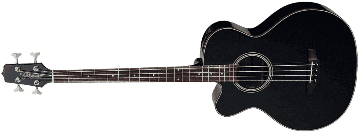 Takamine Gb30celh-blk Cw Gaucher Epicea Acajou 2016 - Black Gloss - Basse Acoustique - Main picture