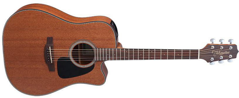 Takamine Gd11mce-ns Dreadnought Cw Tout Acajou - Naturel Satin - Guitare Electro Acoustique - Main picture