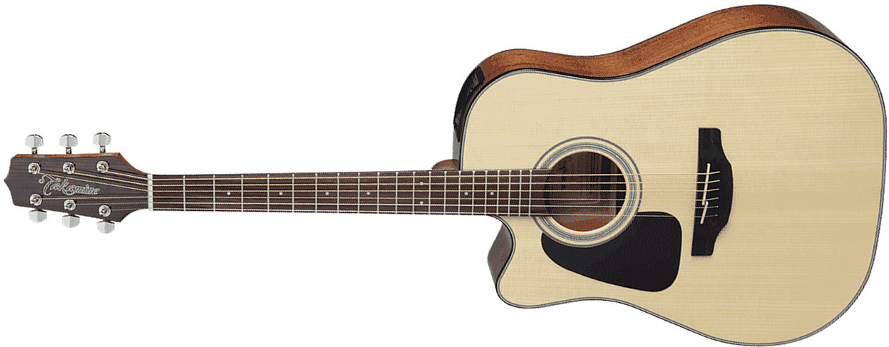 Takamine Gd30celh-nat Dreadnought Cw Gaucher Epicea Acajou - Natural Gloss - Guitare Electro Acoustique - Main picture