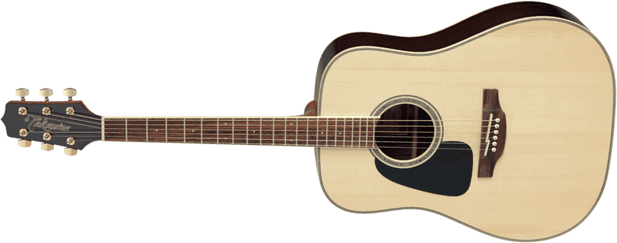 Takamine Gd51lh-nat Dreadnought Gaucher Epicea Palissandre - Natural Gloss - Guitare Acoustique - Main picture