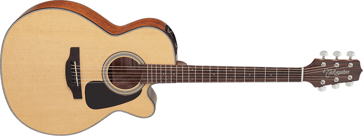 Takamine Gn10ce-ns Nex Mini Jumbo Cw Epicea Acajou - Natural Satin - Guitare Electro Acoustique - Main picture