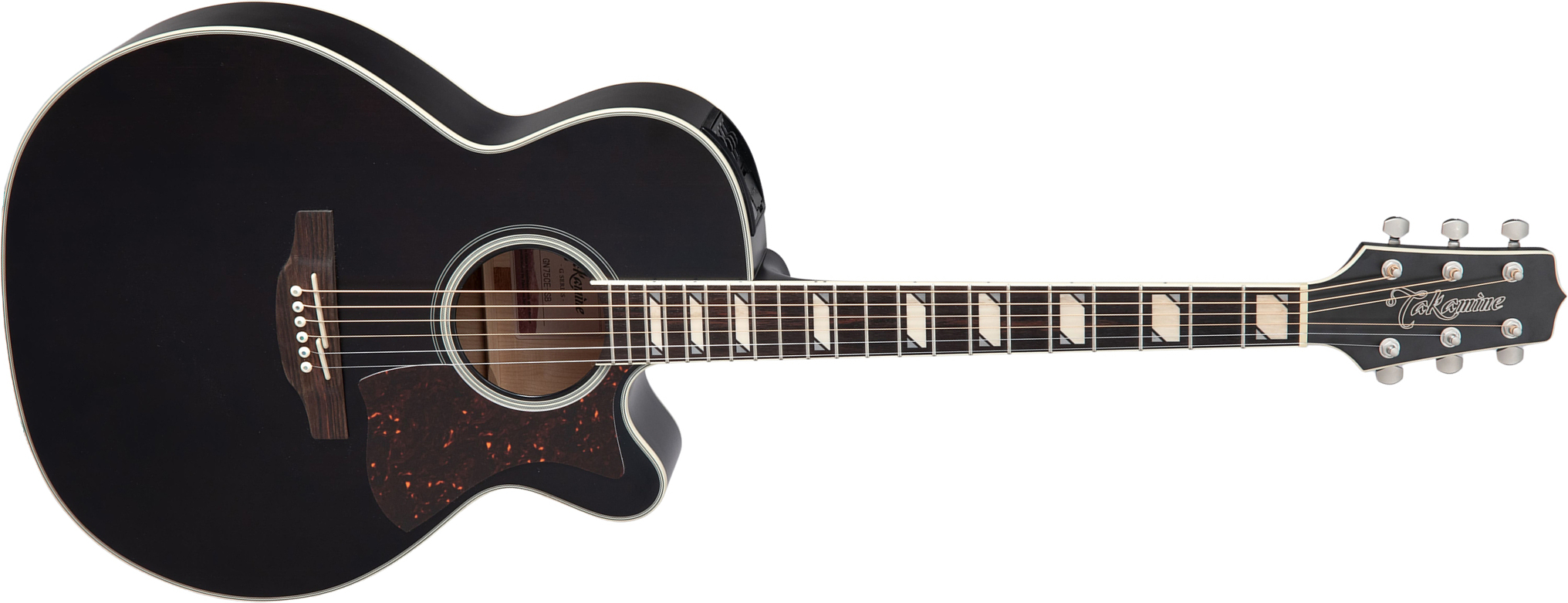 Takamine Gn73ce-sb Nex Grand Auditorium Epicea Erable Rw - Satin Black - Guitare Folk - Main picture