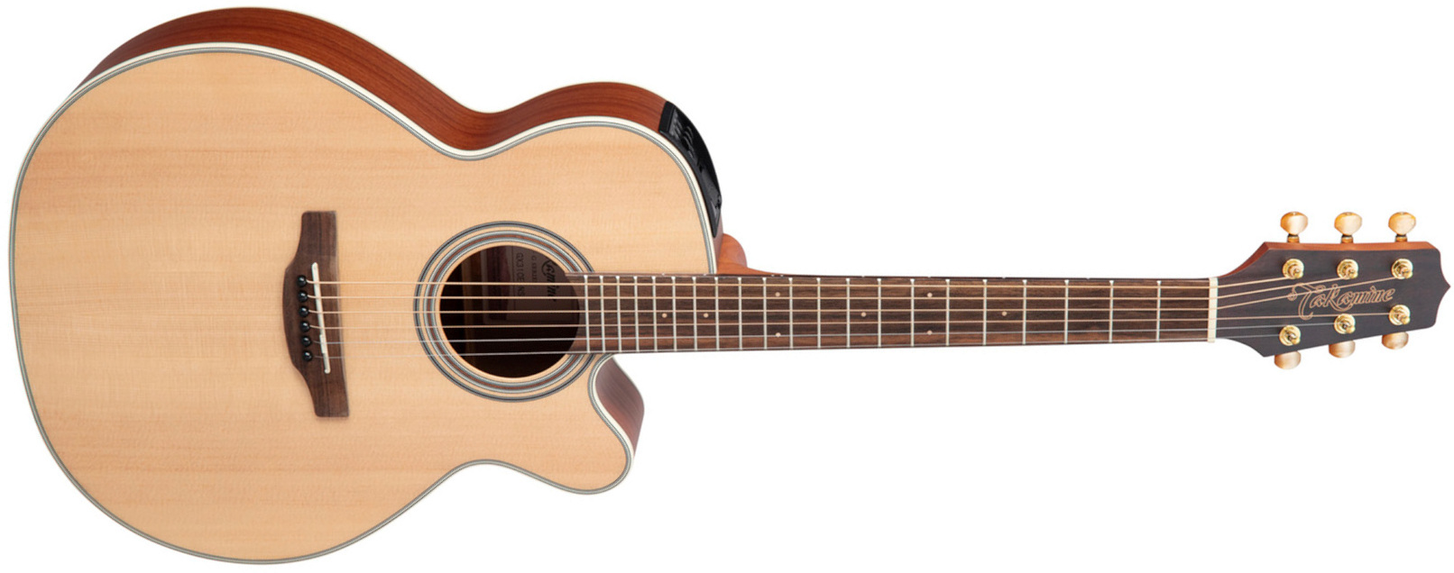 Takamine Nex Gx31ce-ns Epicea Sapele Cw - Natural Satin - Guitare Folk De Voyage - Main picture
