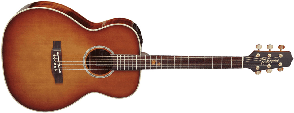 Takamine Tf77-pt Legacy Japan Orchestra Model Cedre Koa Ctp-3 - Sunsetburst - Guitare Electro Acoustique - Main picture