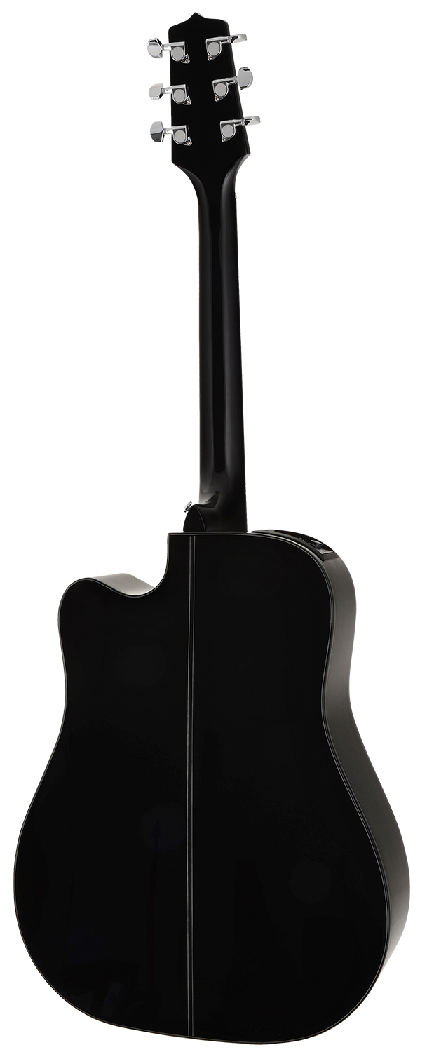 Takamine Gd15ce Blk Dreadnought Cw Epicea Acajou Tp-4t - Black - Guitare Electro Acoustique - Variation 2