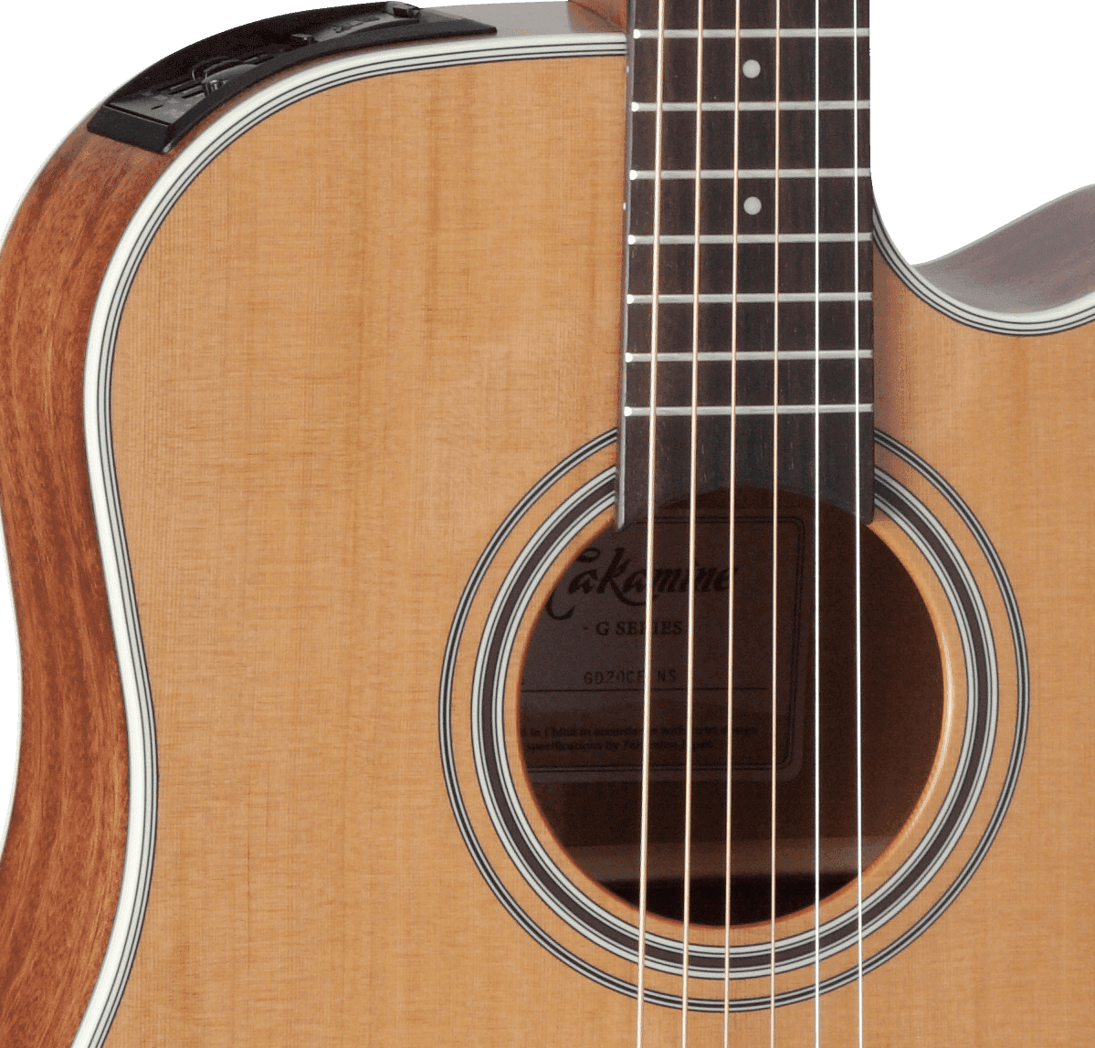 Takamine Gd20ce-ns Dreadnought Cw Cedre Acajou - Naturel Satin - Guitare Electro Acoustique - Variation 5