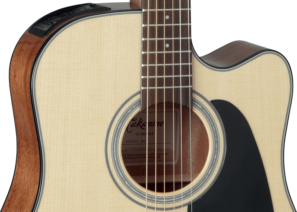 Takamine Gd30celh-nat Dreadnought Cw Gaucher Epicea Acajou - Natural Gloss - Guitare Electro Acoustique - Variation 2