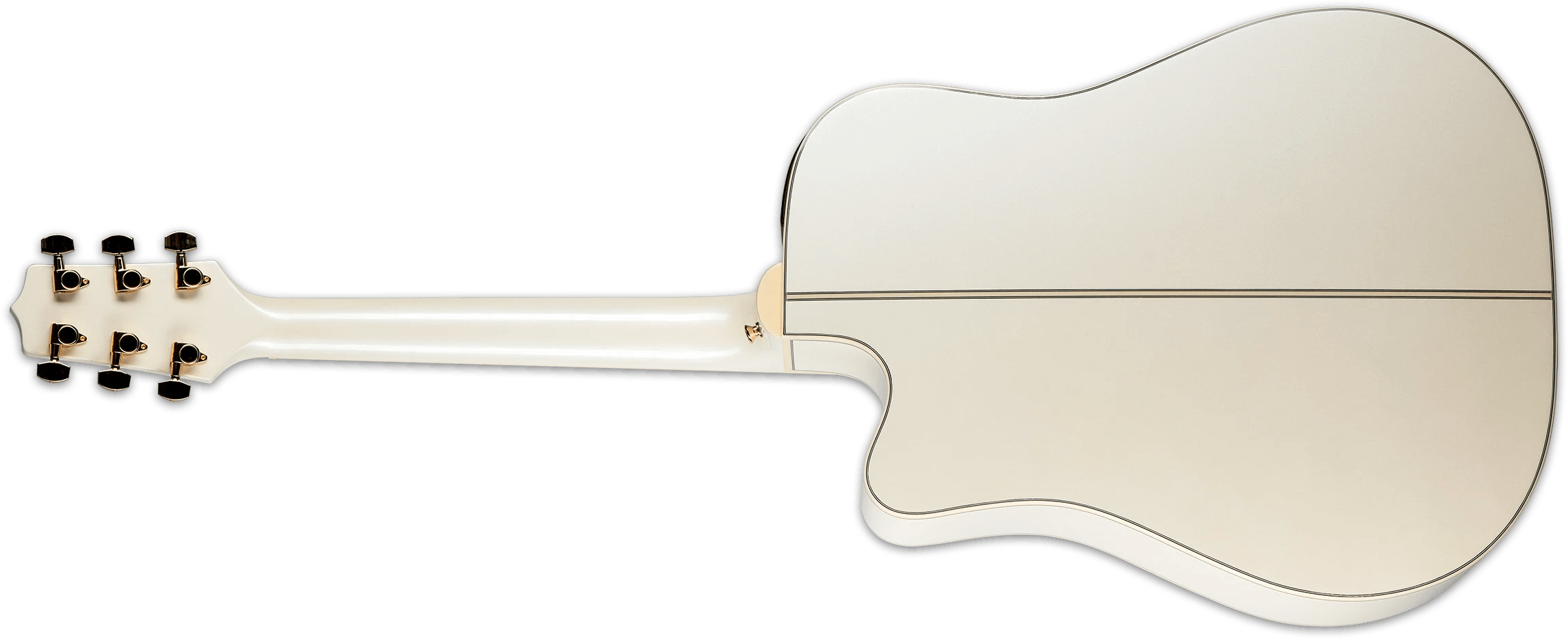 Takamine Gd37ce Dreadnought Cw Epicea Erable Rw - Pearl White - Guitare Folk - Variation 1