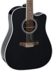 Guitare folk Takamine GD38CE BLK 12-string - Black