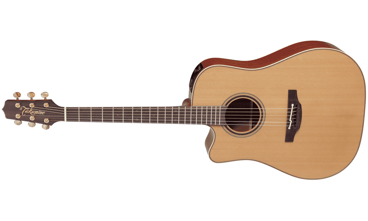 Takamine P3dclh Pro Japan Dreadnought Cw Gaucher Cedre Sapele - Natural Satin - Guitare Electro Acoustique - Variation 1