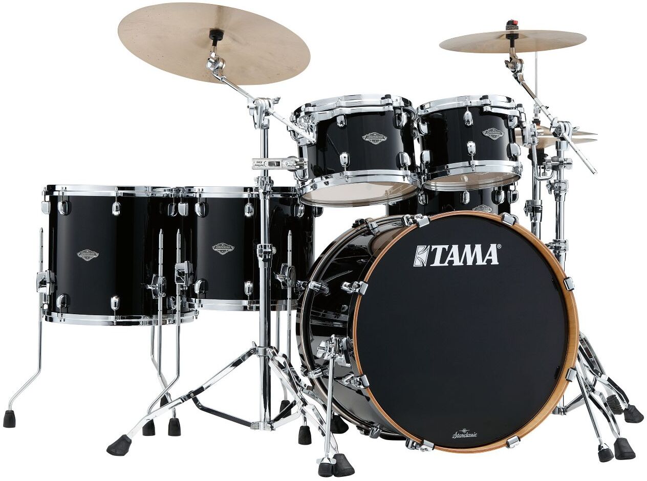 Tama Mbs52rzs-pbk Starclassic Performer 22 - Piano Black - Batterie Acoustique Standard - Main picture