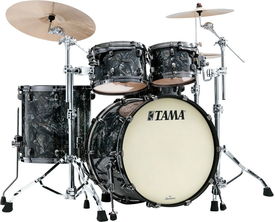 Tama Mr42tzbns-ccl Starclassic Maple 22 - Charcoal Swirl - Batterie Acoustique Standard - Main picture