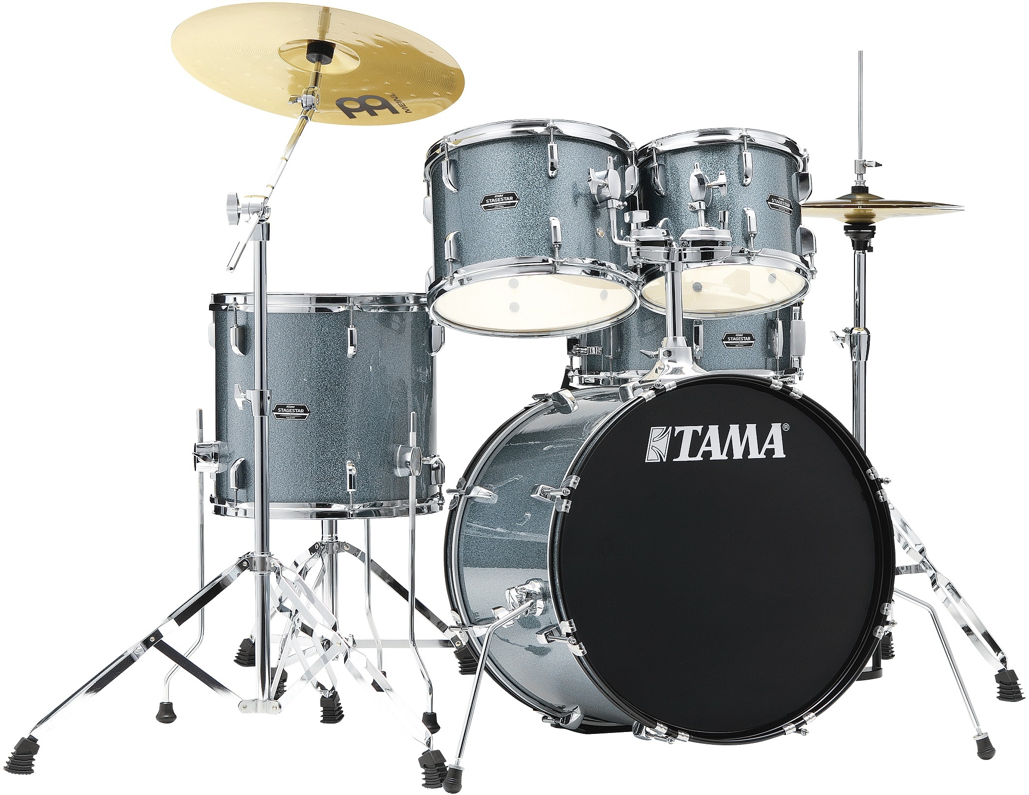 Tama Stagestar St50h5 20 Poplar Kit - Sea Blue Mist - Batterie Acoustique Stage - Main picture