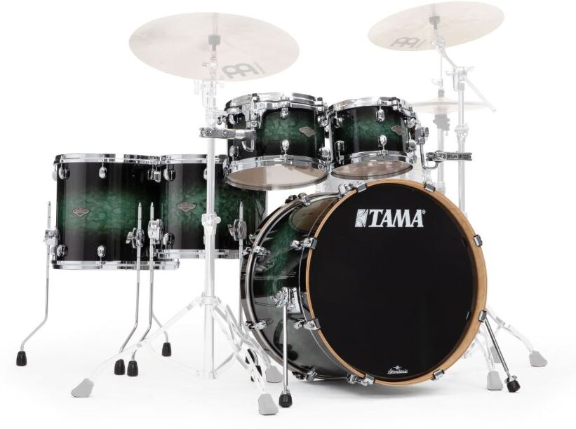 Tama Starclassic Performer 22 - 5 FÛts - Molten Steel Blue Burst - Batterie Acoustique Standard - Main picture