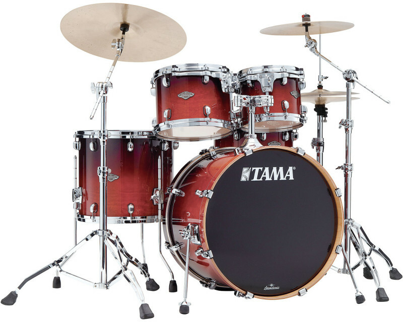 Tama Starclassic Performer 22 4 Futs - Dark Cherry Fade - Batterie Acoustique Rock - Main picture