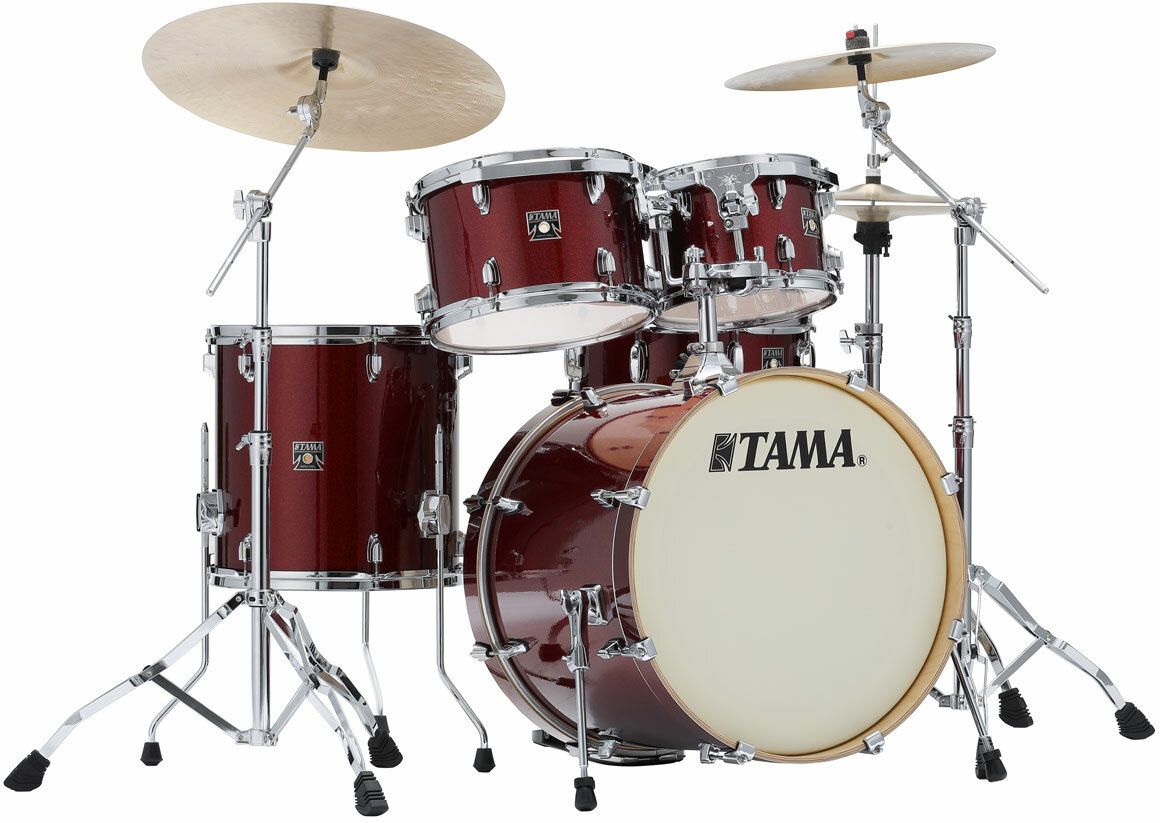 Tama Superstar Cl 5 Futs Shell Kit - 5 FÛts - Dark Red Sparkle - Batterie Acoustique Standard - Main picture