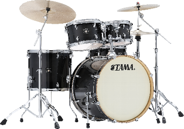 Tama Superstar Classic Maple 4 Futs Maple - Transparent Black Burst - Batterie Acoustique Hyperdrive - Main picture