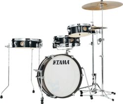 Batterie acoustique standard Tama Club-Jam Pancake Kit - 4 fûts - Hairline black