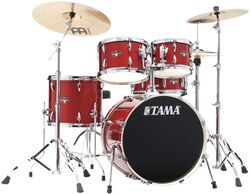 Batterie acoustique fusion Tama Imperialstar 20'' - 5 fûts - Burn red mist