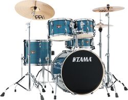 Batterie acoustique fusion Tama Imperialstar 20'' - 5 fûts - Hairline blue