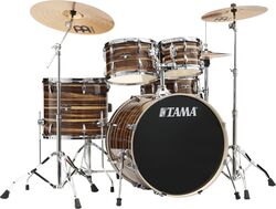 Batterie acoustique stage Tama Imperialstar 22'' - 5 fûts - Coffee teak wrap