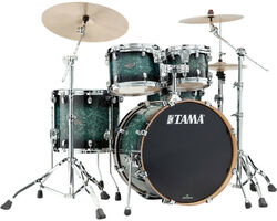 Batterie acoustique rock Tama Starclassic Performer - 4 fûts - Molten steel blue burst