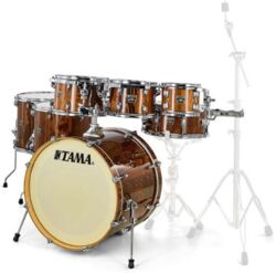 Batterie acoustique studio Tama SUPERSTAR CLASSIC STUDIO 22 - 6 fûts et + - Gloss java lacebark pine