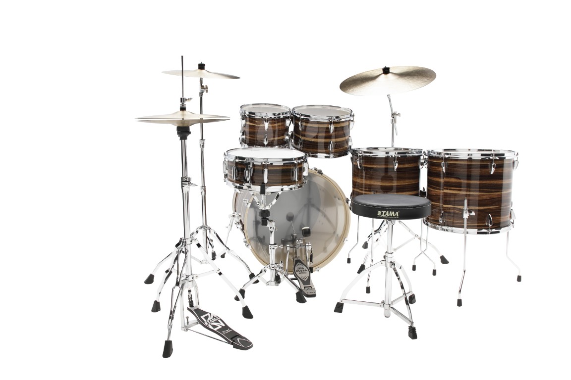 Tama Imperialstar 22'' - 6 FÛts Et + - Coffee Teak Wrap - Batterie Acoustique Rock - Variation 1
