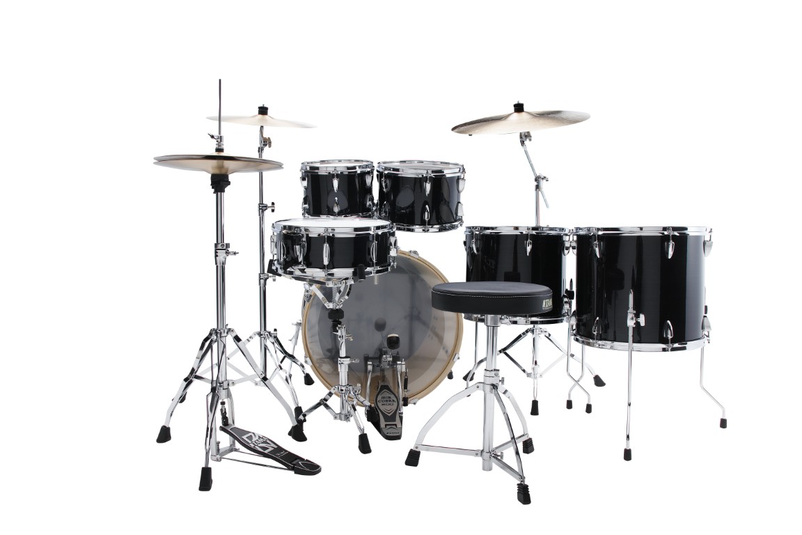Tama Imperialstar 22'' - 6 FÛts Et + - Hairline Black - Batterie Acoustique Rock - Variation 5