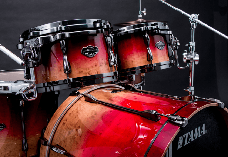 Tama Superstar Hyper-drive Limited Edition Ml52hlzbsg-fbf - Figured Ruby Fade - Batterie Acoustique Standard - Variation 1