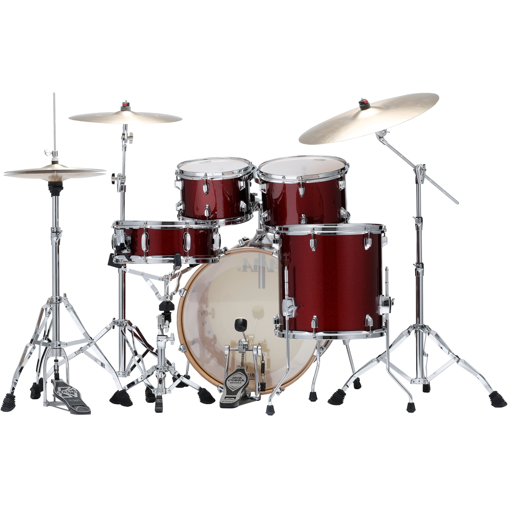 Tama Superstar Cl 5 Futs Shell Kit - 5 FÛts - Dark Red Sparkle - Batterie Acoustique Standard - Variation 1