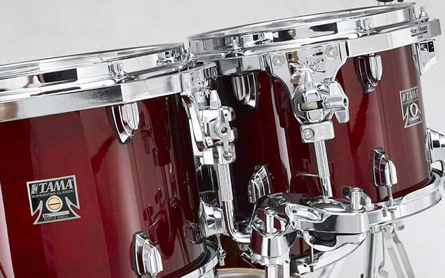 Tama Superstar Cl 5 Futs Shell Kit - 5 FÛts - Dark Red Sparkle - Batterie Acoustique Standard - Variation 2