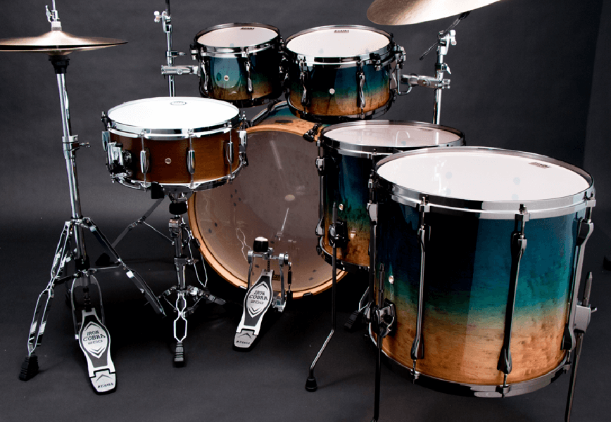 Tama Superstar Hyper-drive Limited Edition Ml52hlzbsg-fof - 5 FÛts - Figured Ocean Fade - Batterie Acoustique Standard - Variation 3