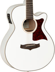 Guitare folk Tanglewood TW4WH Winterleaf Super Folk Cutaway - White gloss