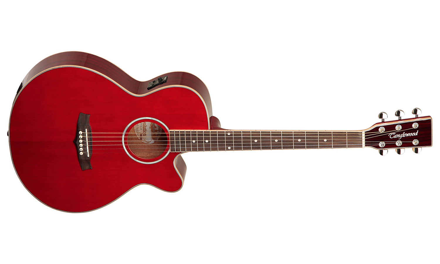 Tanglewood Tsf Ce R Evolution Iv Super Folk Cw Cedre Acajou Rw - Red - Guitare Electro Acoustique - Variation 1