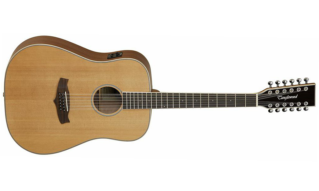 Tanglewood Tw28/12 Cln E Evolution V Dreadnought 12c Cedre Acajou - Naturel Satin - Guitare Acoustique - Variation 1