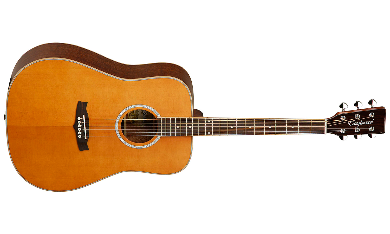 Tanglewood Tw28 Cln Evolution V Dreadnought Cedre Acajou - Natural Satin - Guitare Acoustique - Variation 1