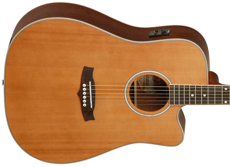 Tanglewood Tw28 Csn Ce Evolution V Dreadnought Cw Cedre Acajou - Natural Satin - Guitare Electro Acoustique - Variation 2