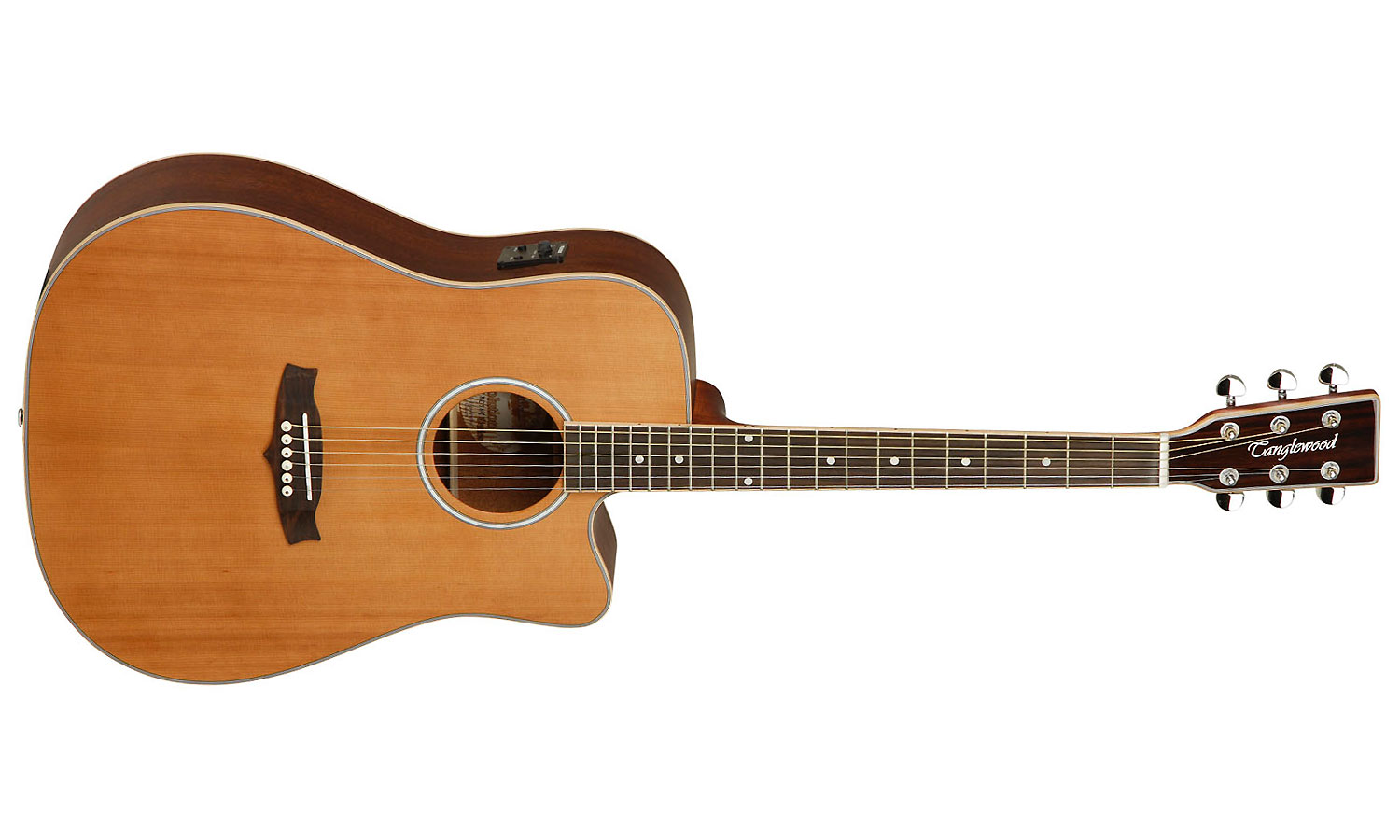 Tanglewood Tw28 Csn Ce Evolution V Dreadnought Cw Cedre Acajou - Natural Satin - Guitare Electro Acoustique - Variation 1