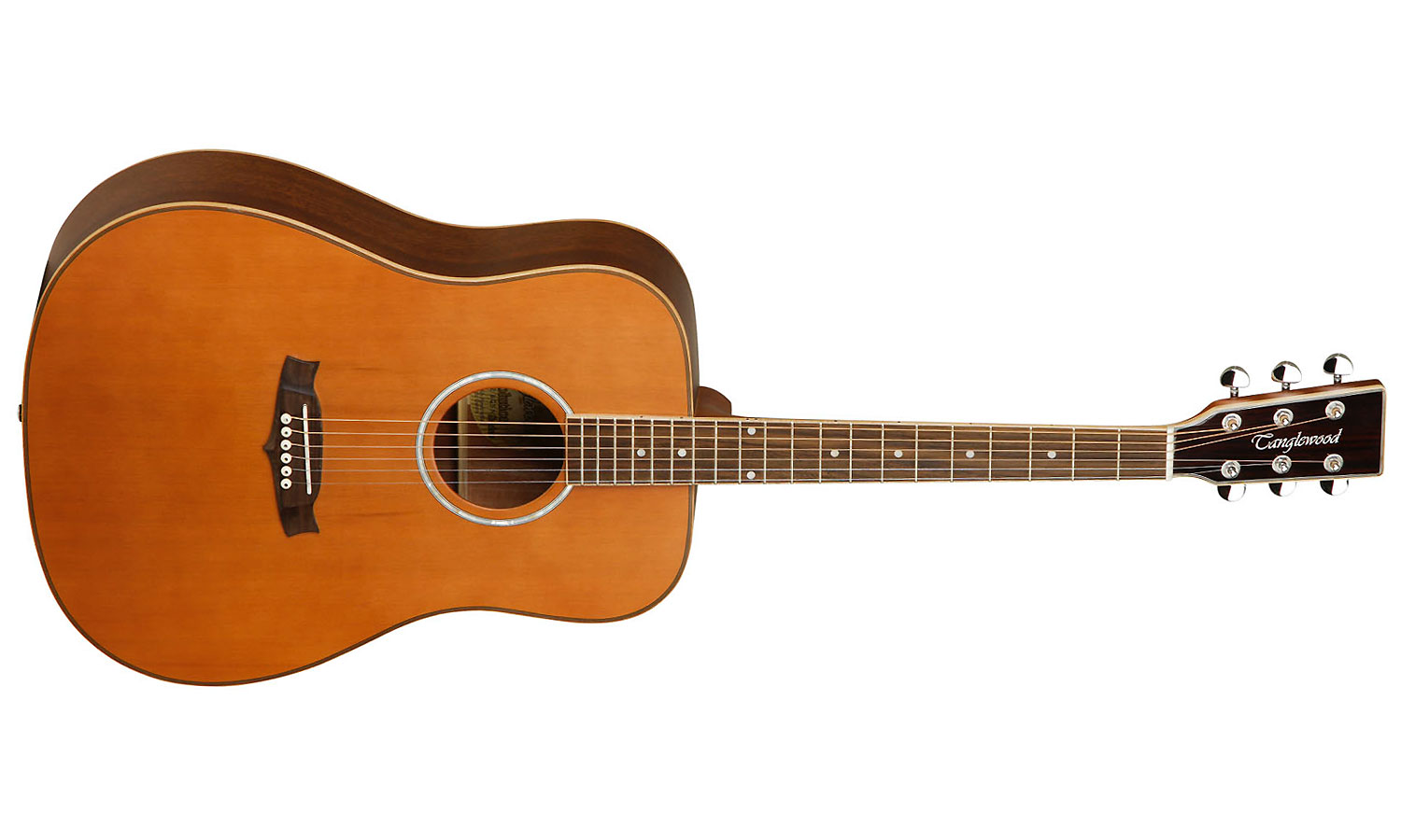 Tanglewood Tw28 Csn Evolution Dreadnought Cedre Acajou - Natural - Guitare Acoustique - Variation 1