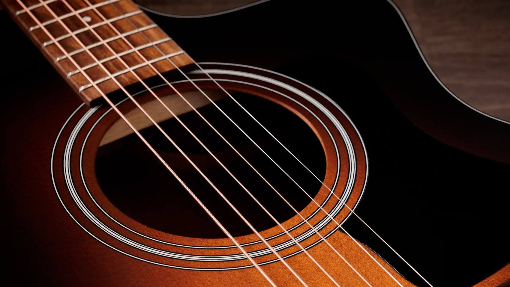 Taylor 114ce Special Edition Grand Auditorium Cw Epicea Sapele Euc Es2 - Dark Tobacco Edgeburst Top - Guitare Folk - Variation 3