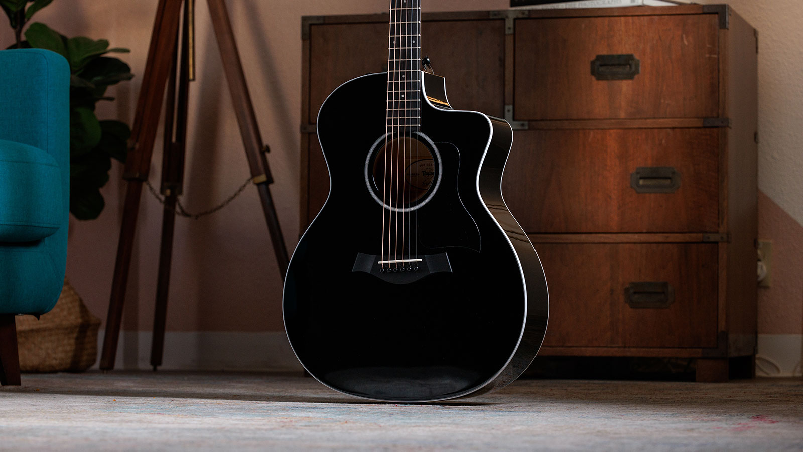 Taylor 214ce-blk Plus 2024 Grand Auditorium Cw Epicea Palissandre Eb Es2 - Black - Guitare Electro Acoustique - Variation 3