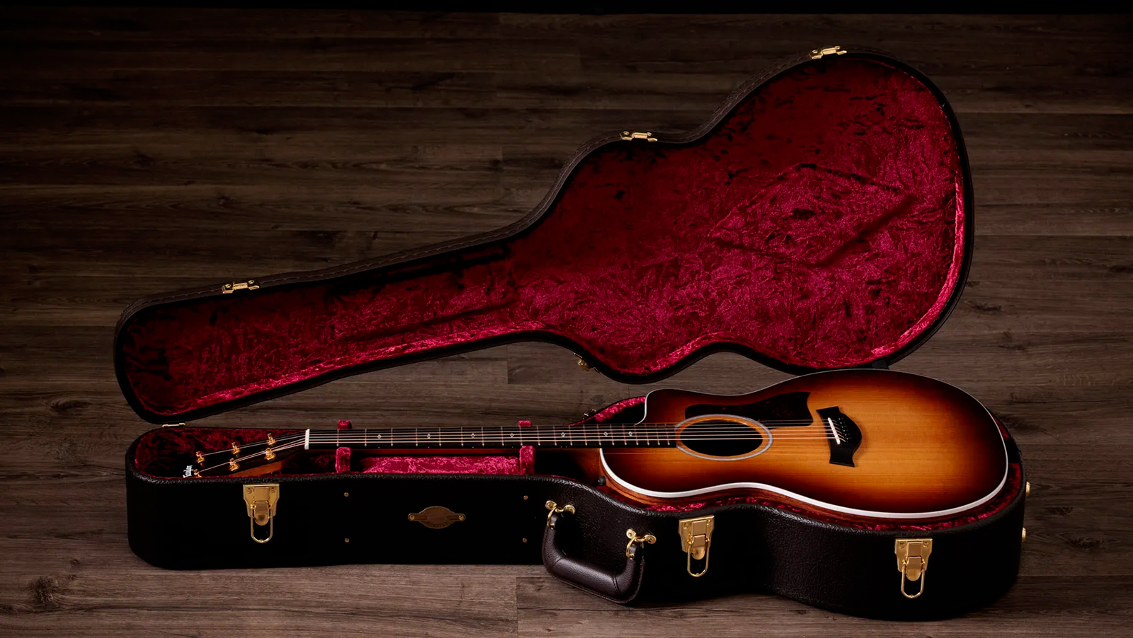 Taylor 214ce Sunset Blvd Mex Grand Auditorium Cw Epicea Noyer Eb Es2 - Shaded Edgeburst Top - Guitare Folk - Variation 7