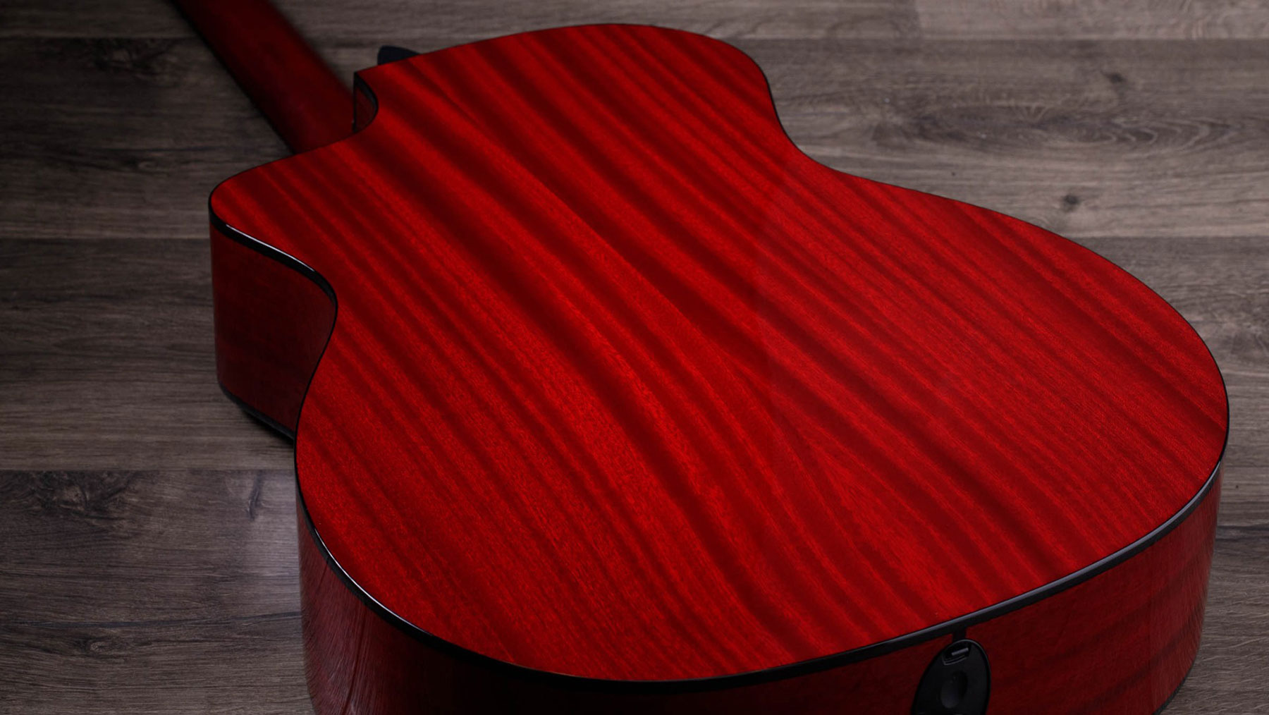 Taylor 224ce Dlx Ltd Grand Auditorium Cw Acajou Sapele Eb Es2 - Trans Red - Guitare Electro Acoustique - Variation 3