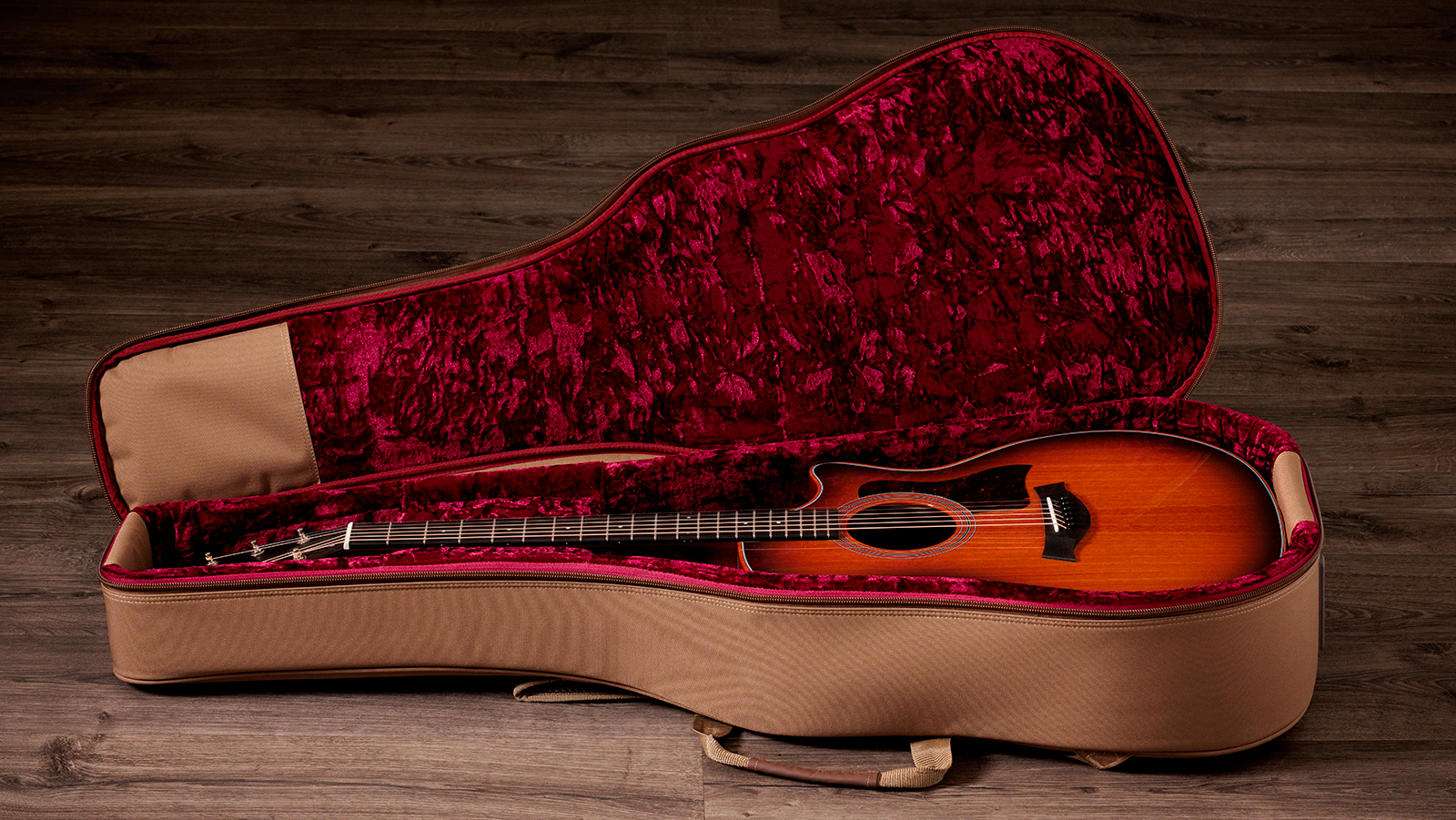 Taylor 324ce Studio Special Edition Next Gen. Grand Auditorium Cw Tout Acajou Eb Claria - Gloss Shaded Edgeburst Top - Guitare Folk - Variation 7