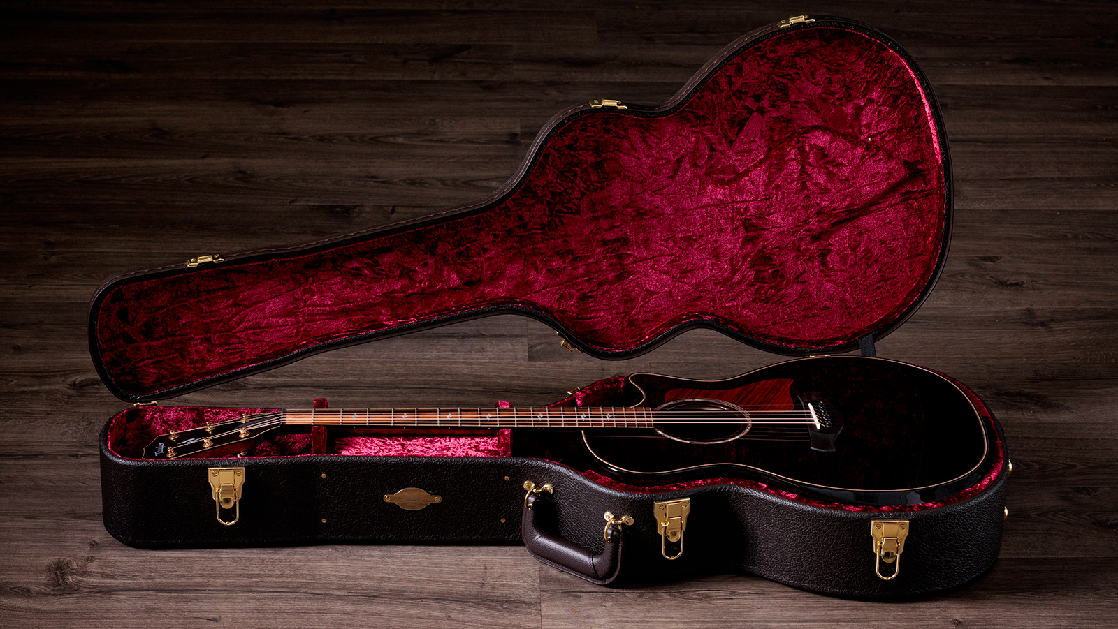 Taylor 814ce Builders Edition Next Gen. Grand Auditorium Cw Tout Epicea Palissandre Eb Claria - Blacktop & Kona Edgeburst - Guitare Folk - Variation 1