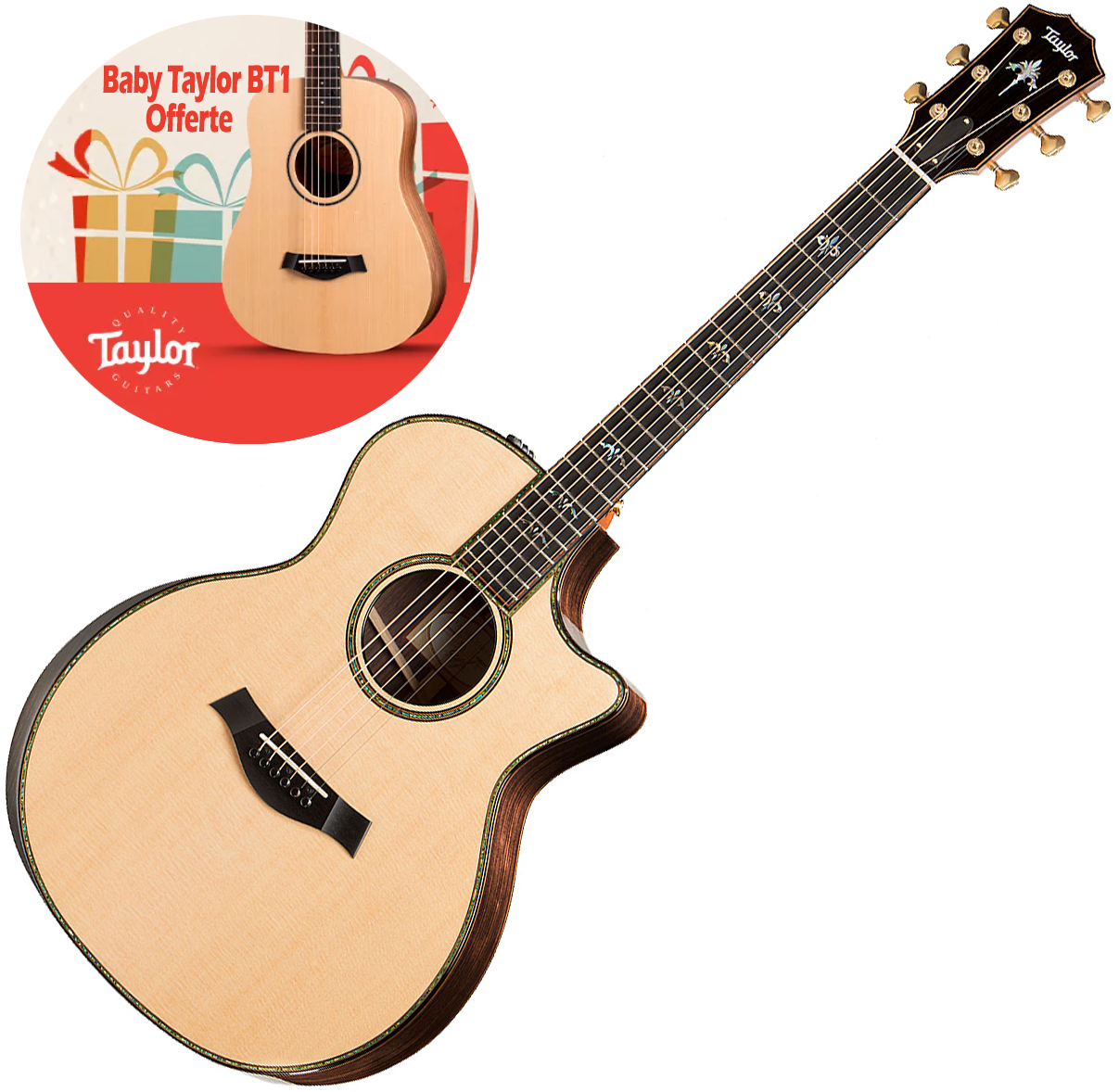 Taylor 914ce Grand Auditorium Epicea Palissandre Eb Es2 - Natural - Guitare Folk - Variation 6