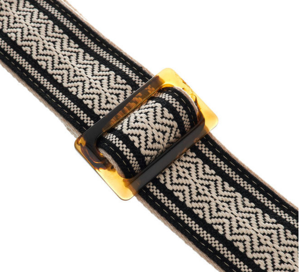 Taylor Academy Strap Wht-blk Jacquard Cotton 2 Inches - Sangle Courroie - Variation 3