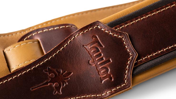 Taylor Ascension Strap Cordovan Leather 2.5 Inches Cordovan Black Butterscotch - Sangle Courroie - Variation 3